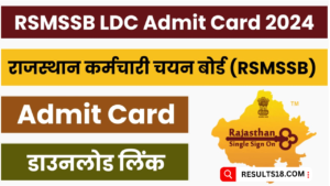 RSMSSB LDC Admit Card 2024